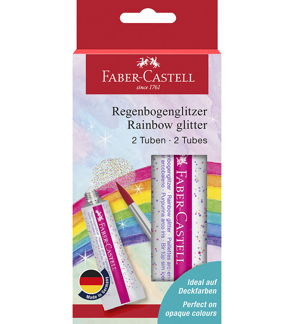 Faber-Castell Glitter Tubers - 2 pcs - Rainbow