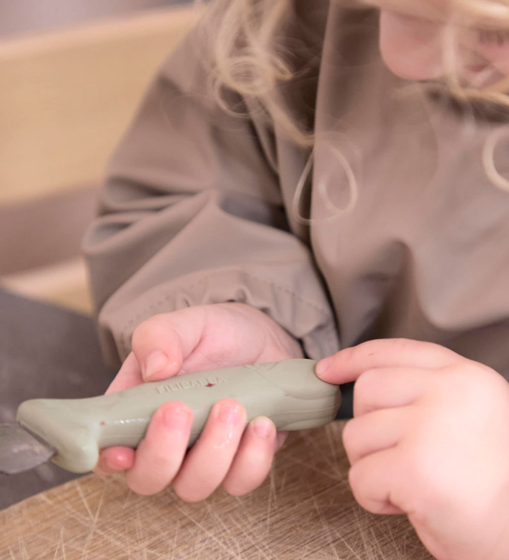 Filibabba Messerset für Kinder - 2er-Pack - Blau/Grün