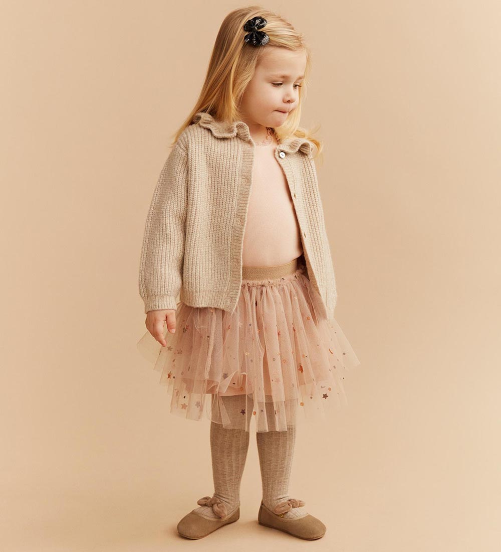 Sofie Schnoor Cardigan - Knitted - Wool - Ecru Melange