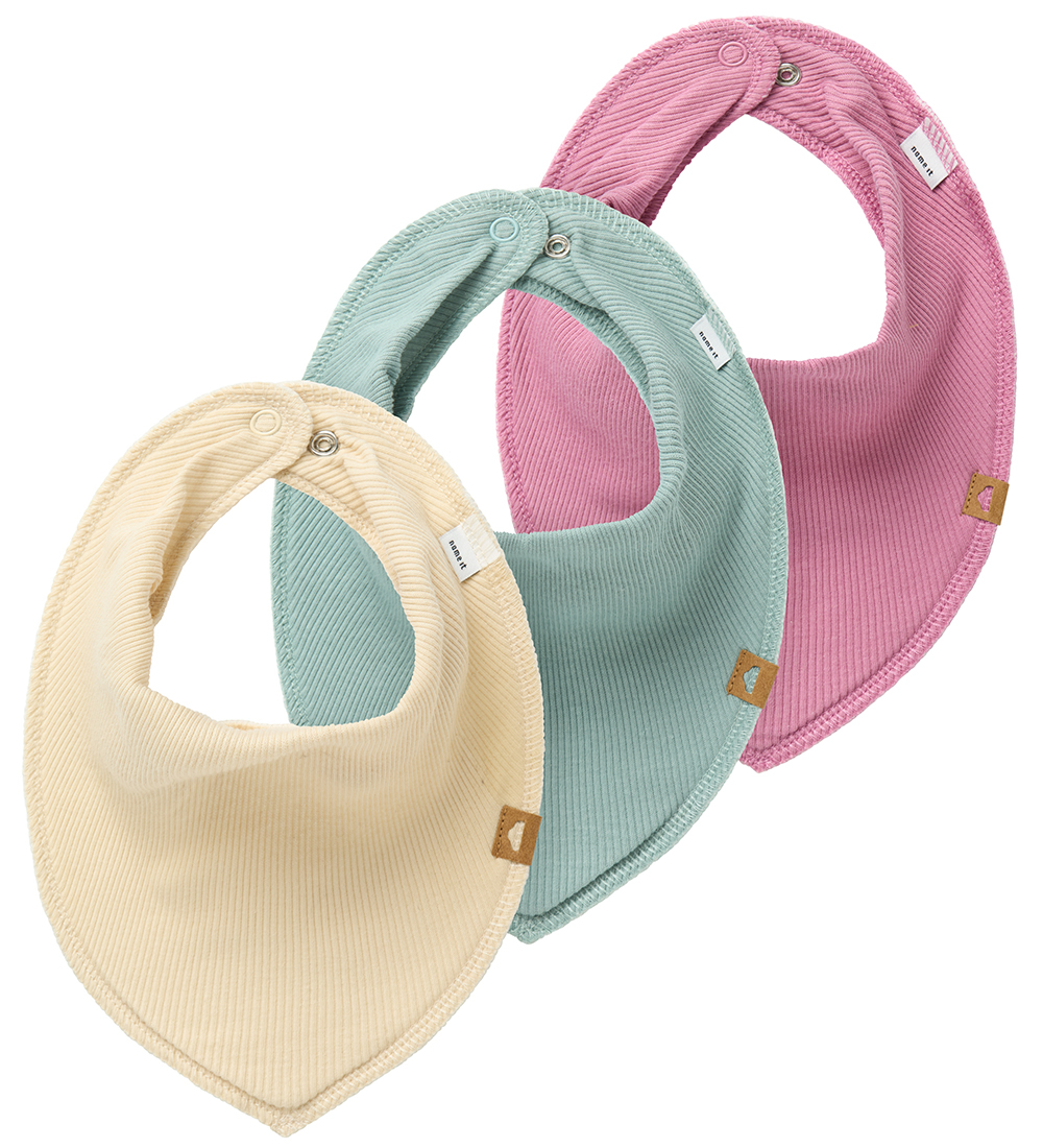 Name It Teething Bib - Rib - NbfYvettesolla - 3-Pack - Mauve Orc