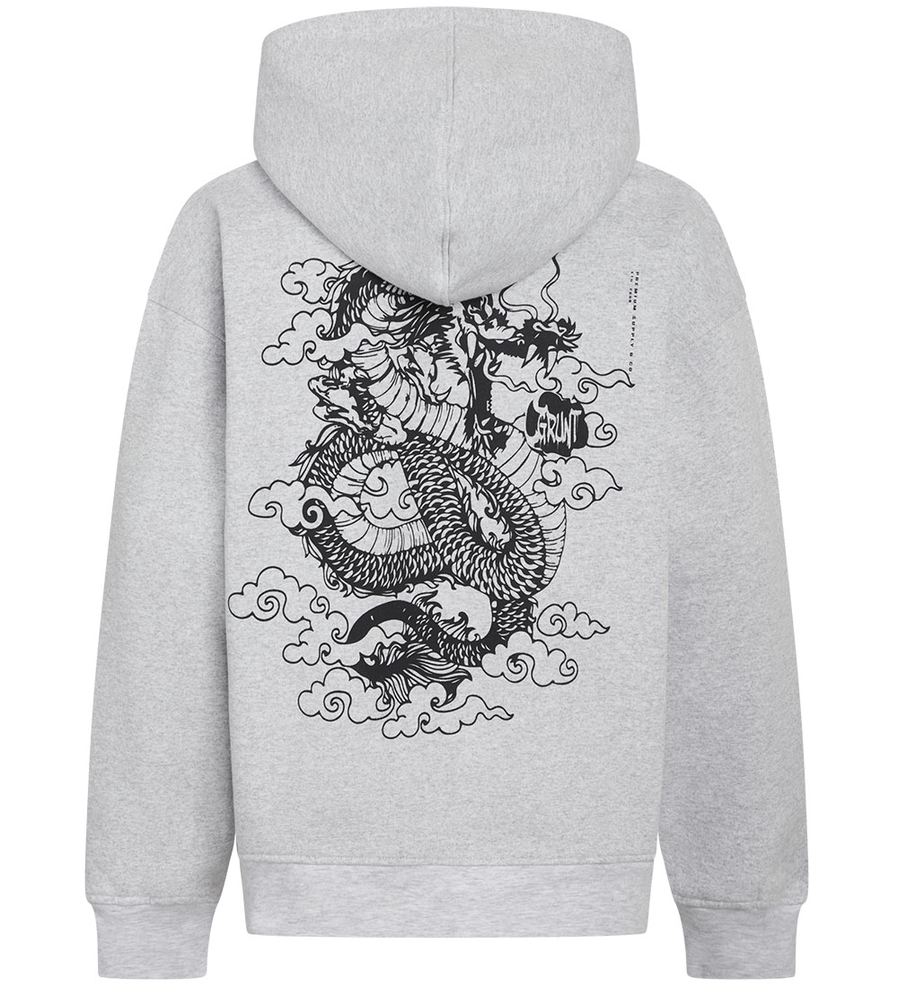 Grunt Hoodie - GrNok - Snow Melange