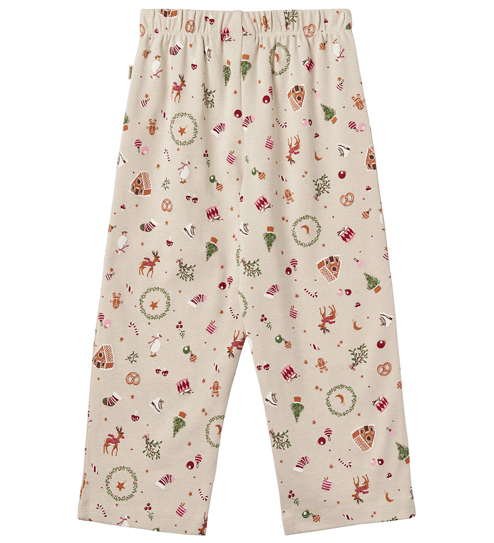 Wheat Pyjama Set - 2 Parts - Mila - Offwhite Holiday