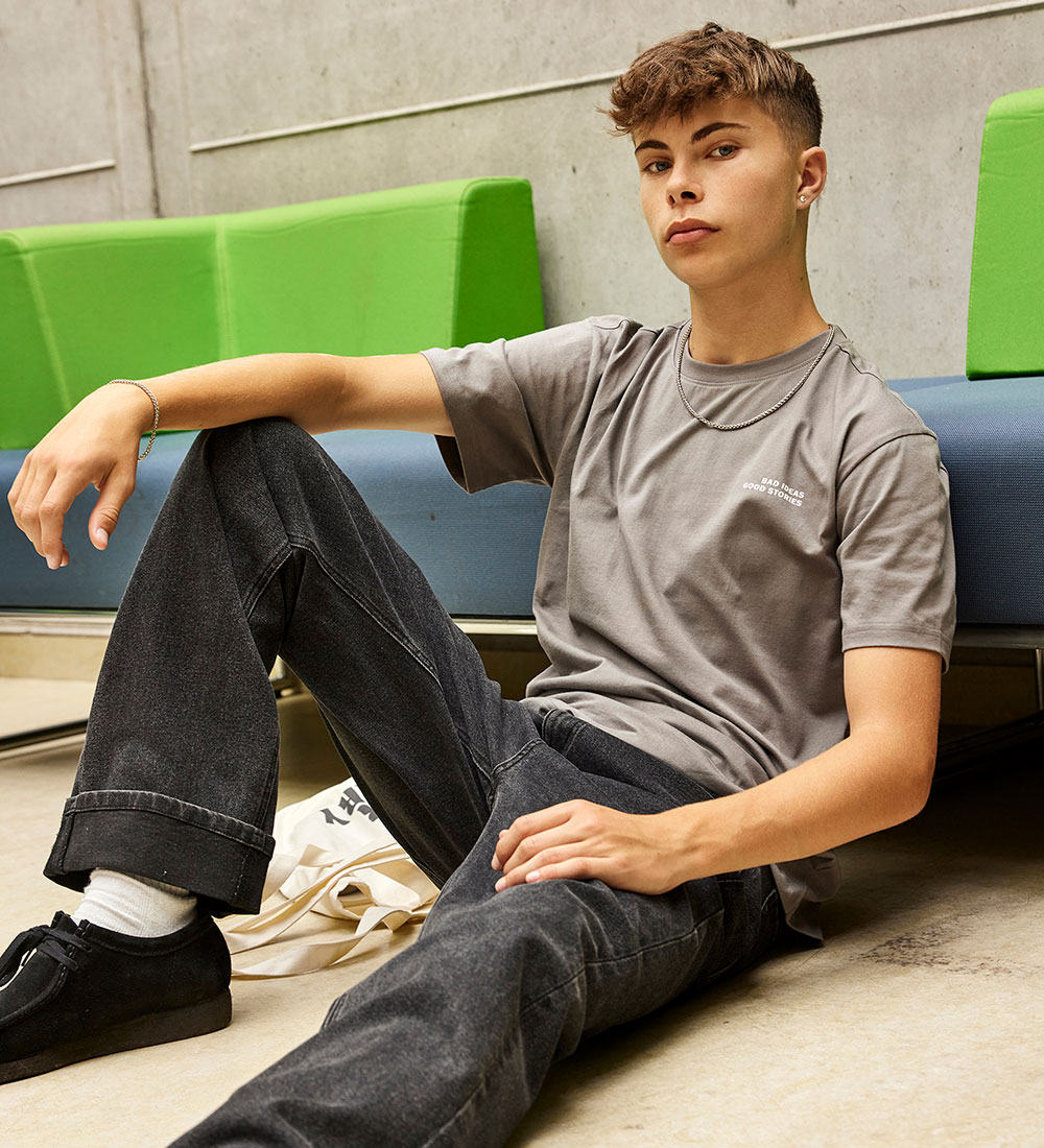 Hound T-shirt - Dark Grey w. Print