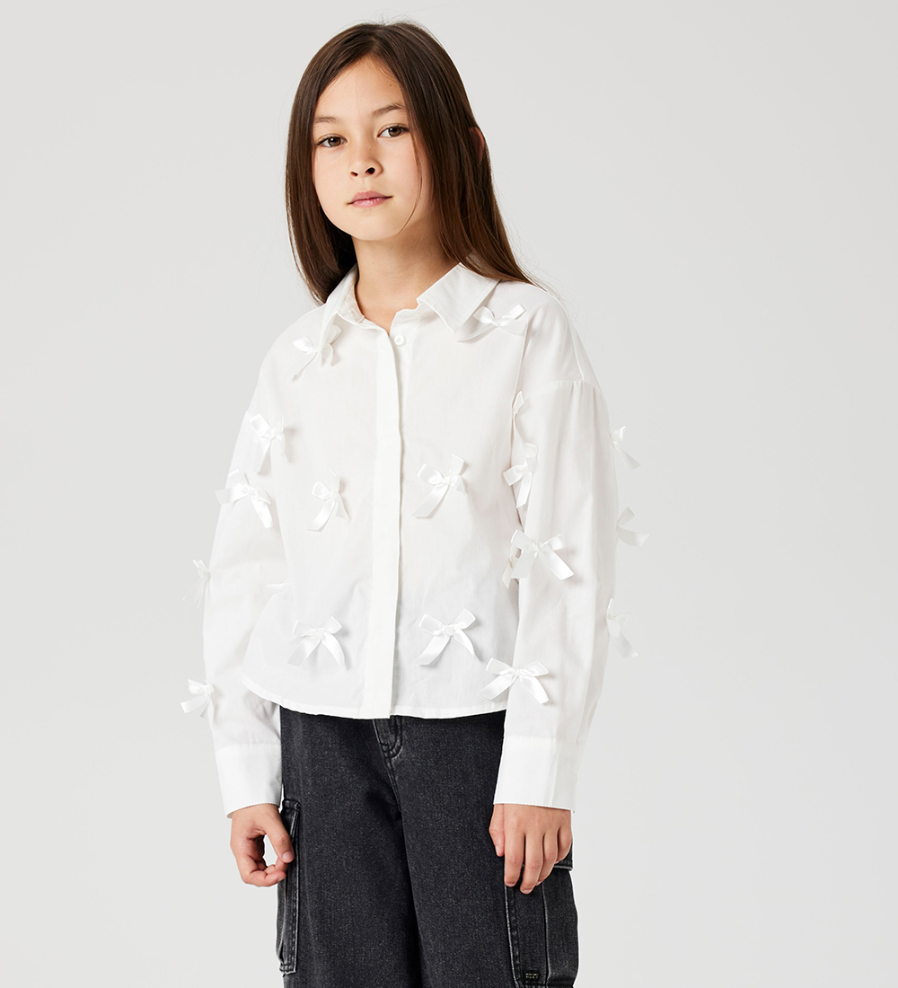 Name It Shirt - NkfOlara - Bright White/Bow