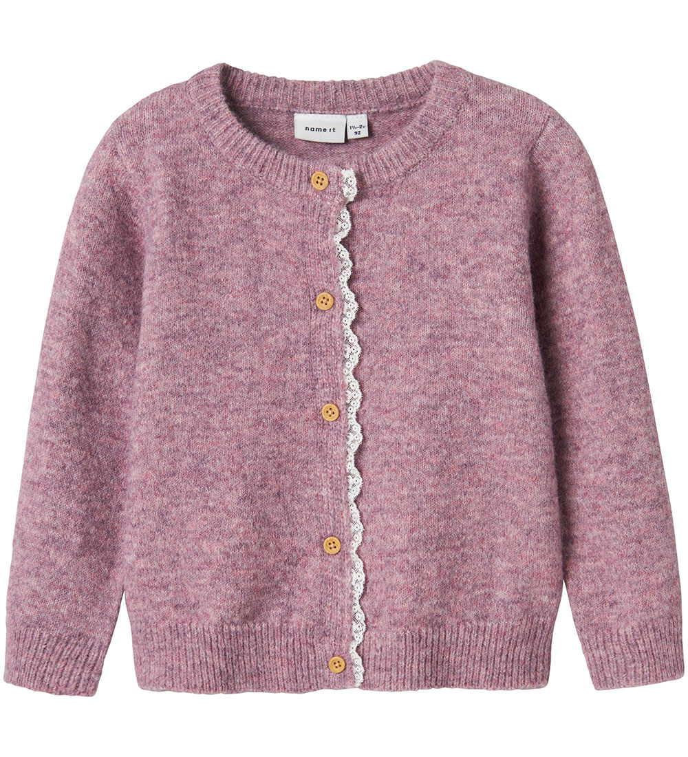 Name It Cardigan - Prjónað - NmfRikimmi - Mauve Orchid