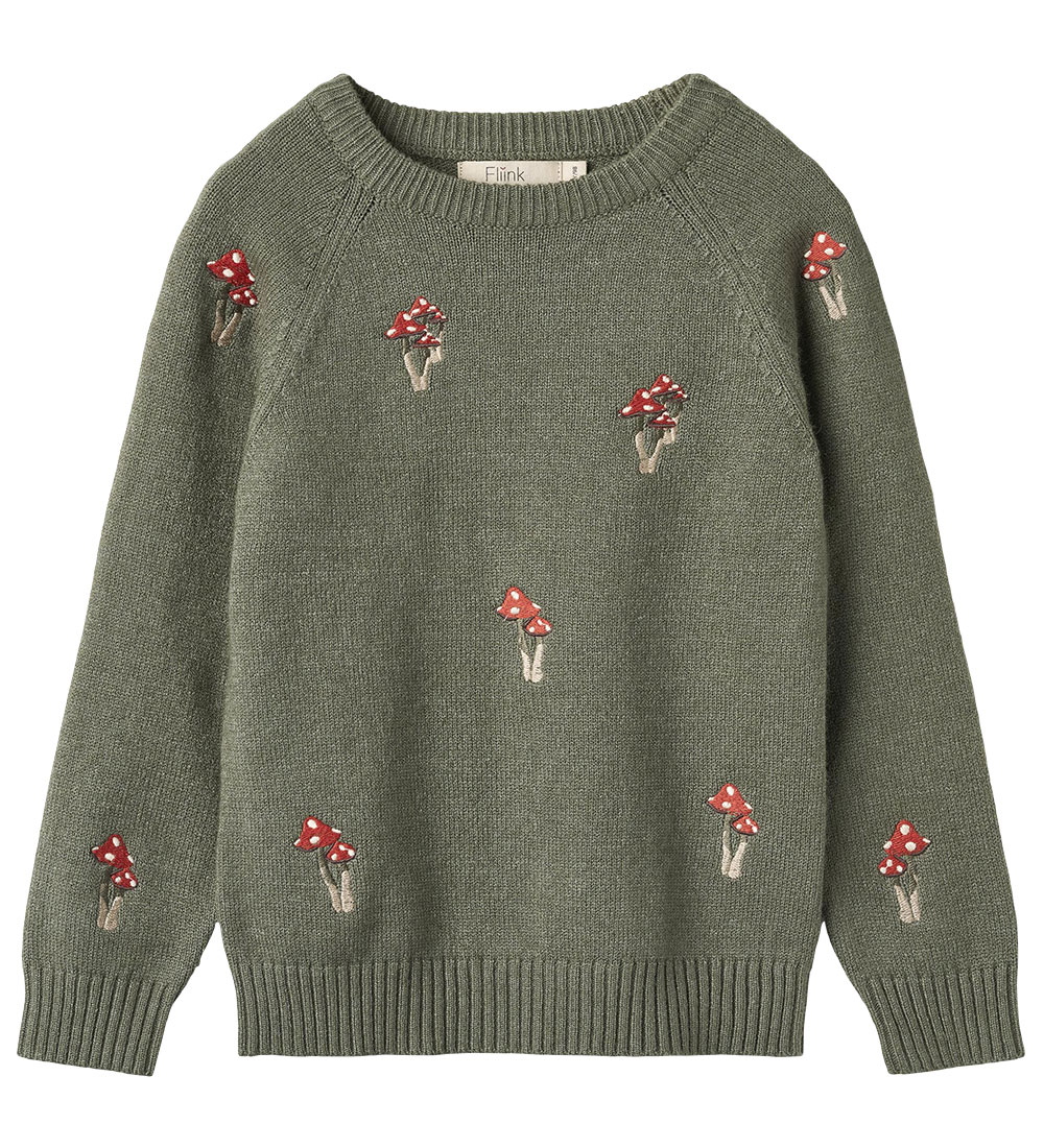 Fliink Blouse - Knitted - Benna Mushroom - Beetle