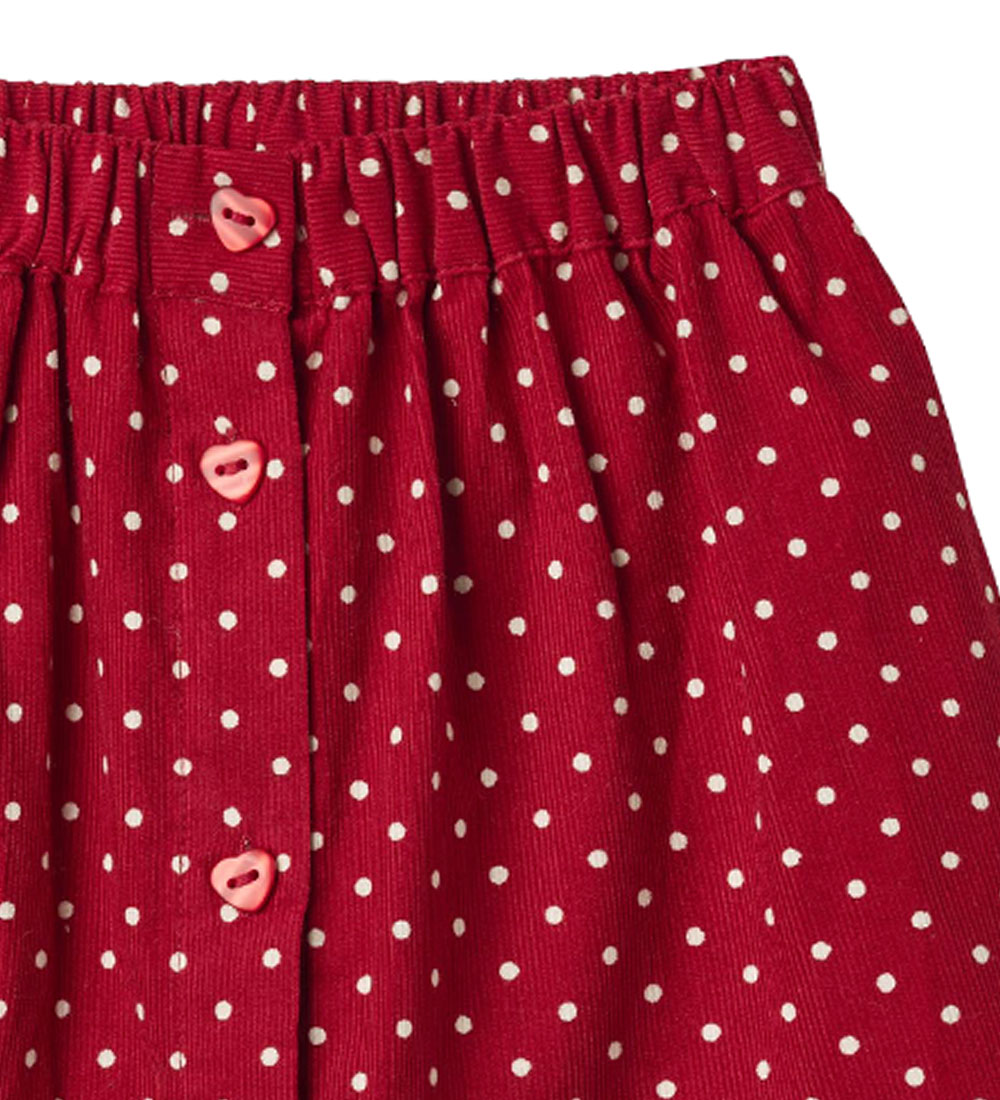 Fliink Skirt - Corduroy - Dolly Dot - Pompeian Red