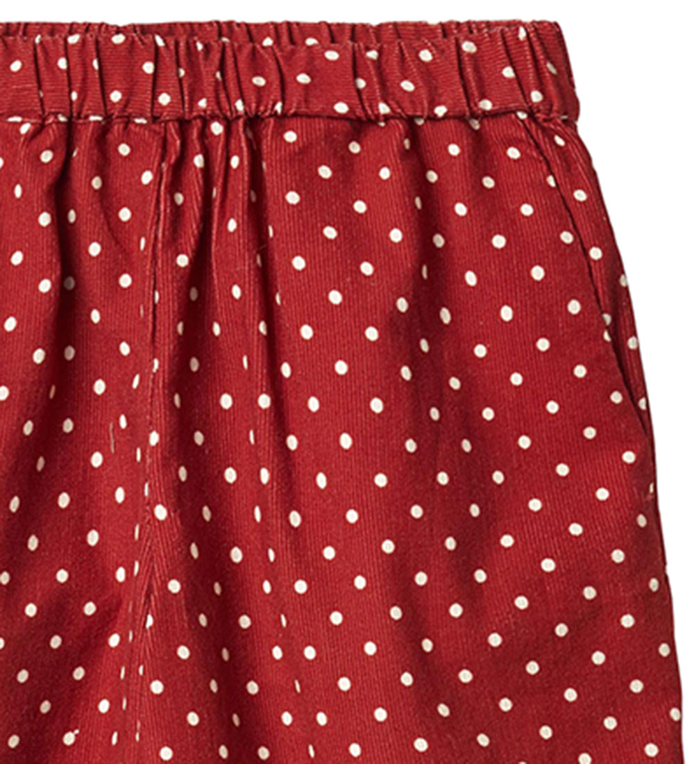 Fliink Trousers - Corduroy - Dolly Dot - Pompeian Red