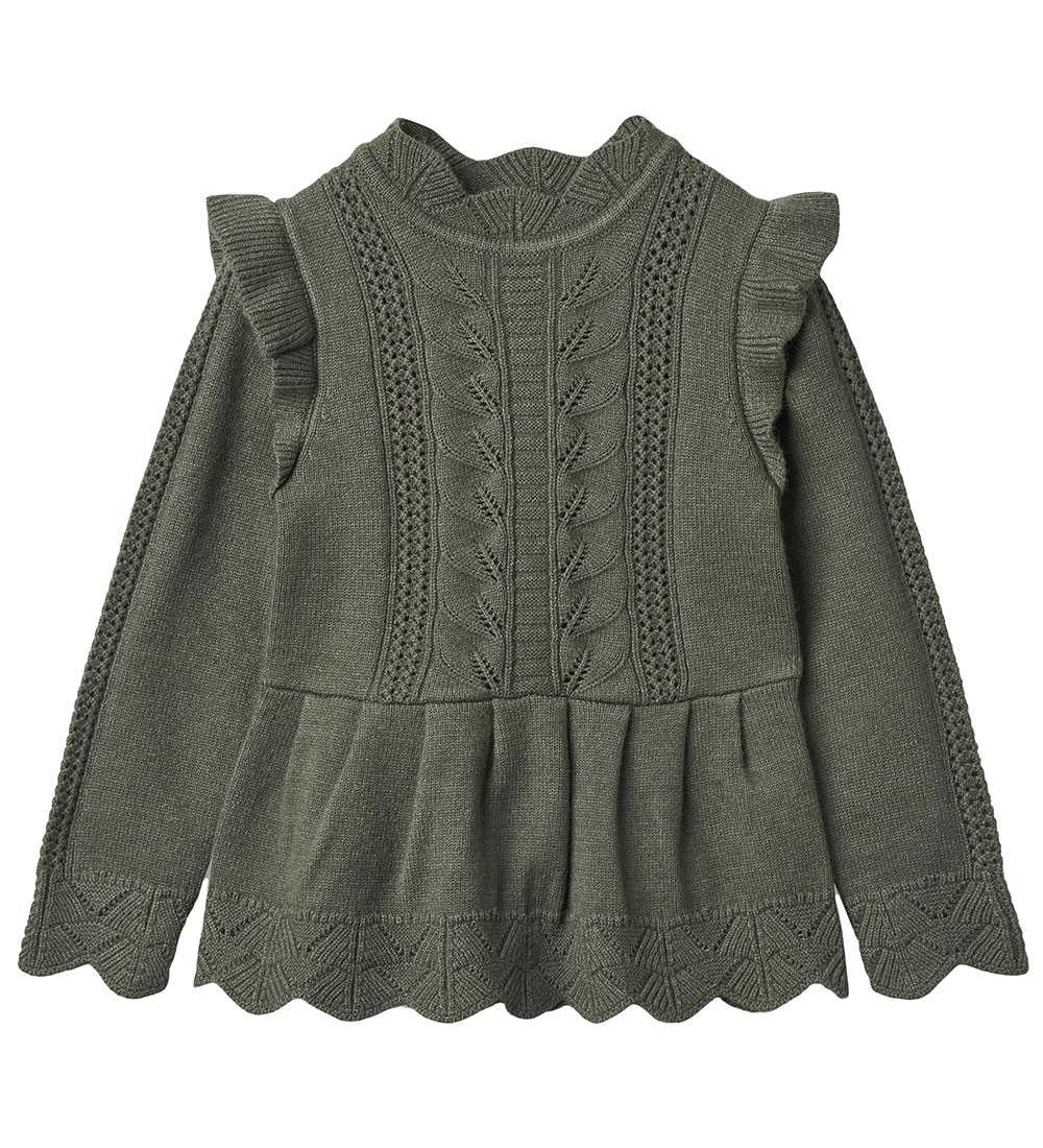 Fliink Blouse - Knitted - Alilly Peplum - Beetle