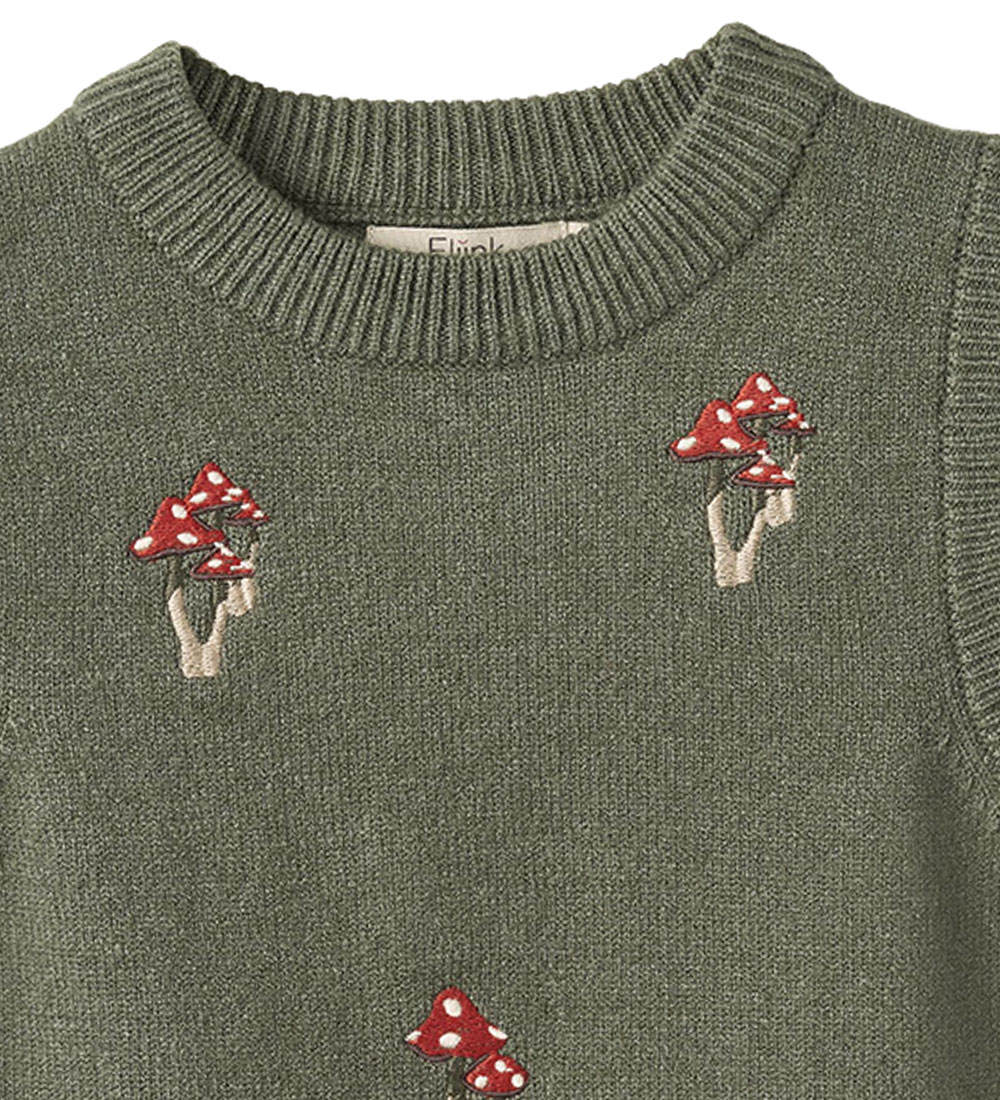 Fliink Waistcoat - Knitted - Benna Mushroom - Beetle
