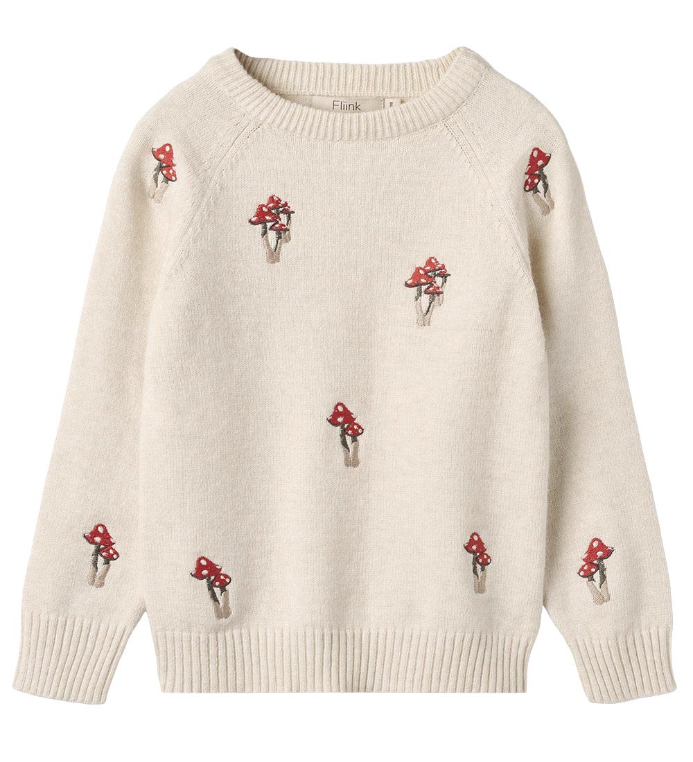 Fliink Blouse - Tricoté - Champignon Benna - Coquille de sable