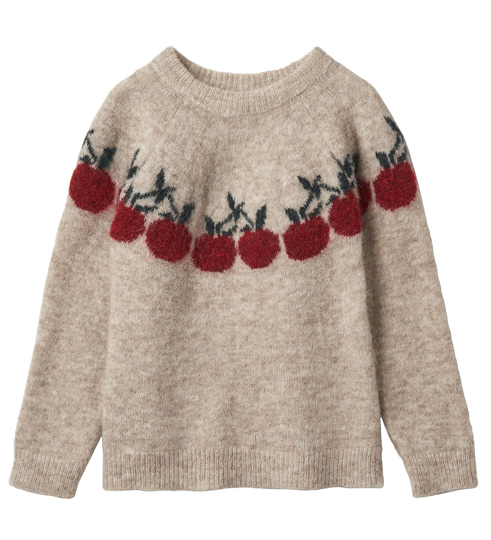 Fliink Blouse - Knitted - Wool - Star Apple - Sandshell