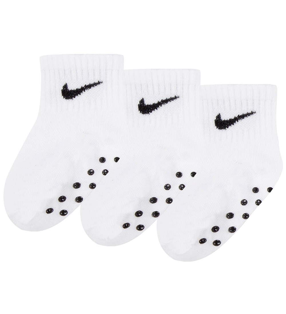 Nike Sokkar - 3 Pakki - Rennilaust - Hvítt