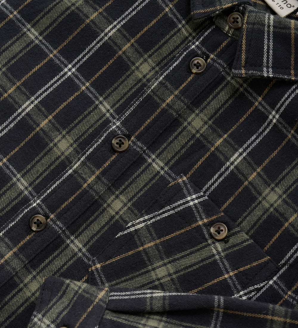 Minymo Overhemd - Dark Navy m. Ruiten