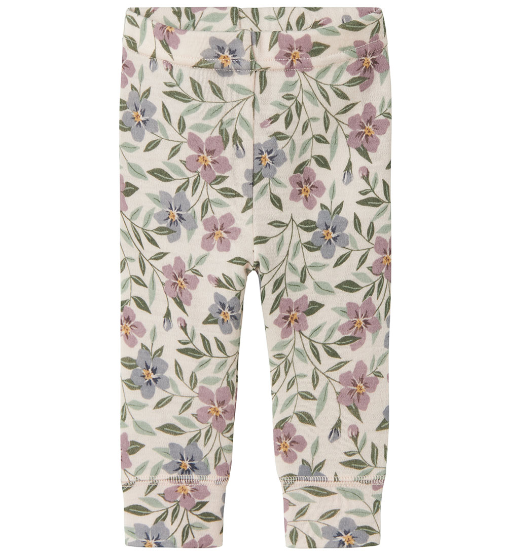 Name It Leggings - Wool - NbfWillow - Lilac Ash