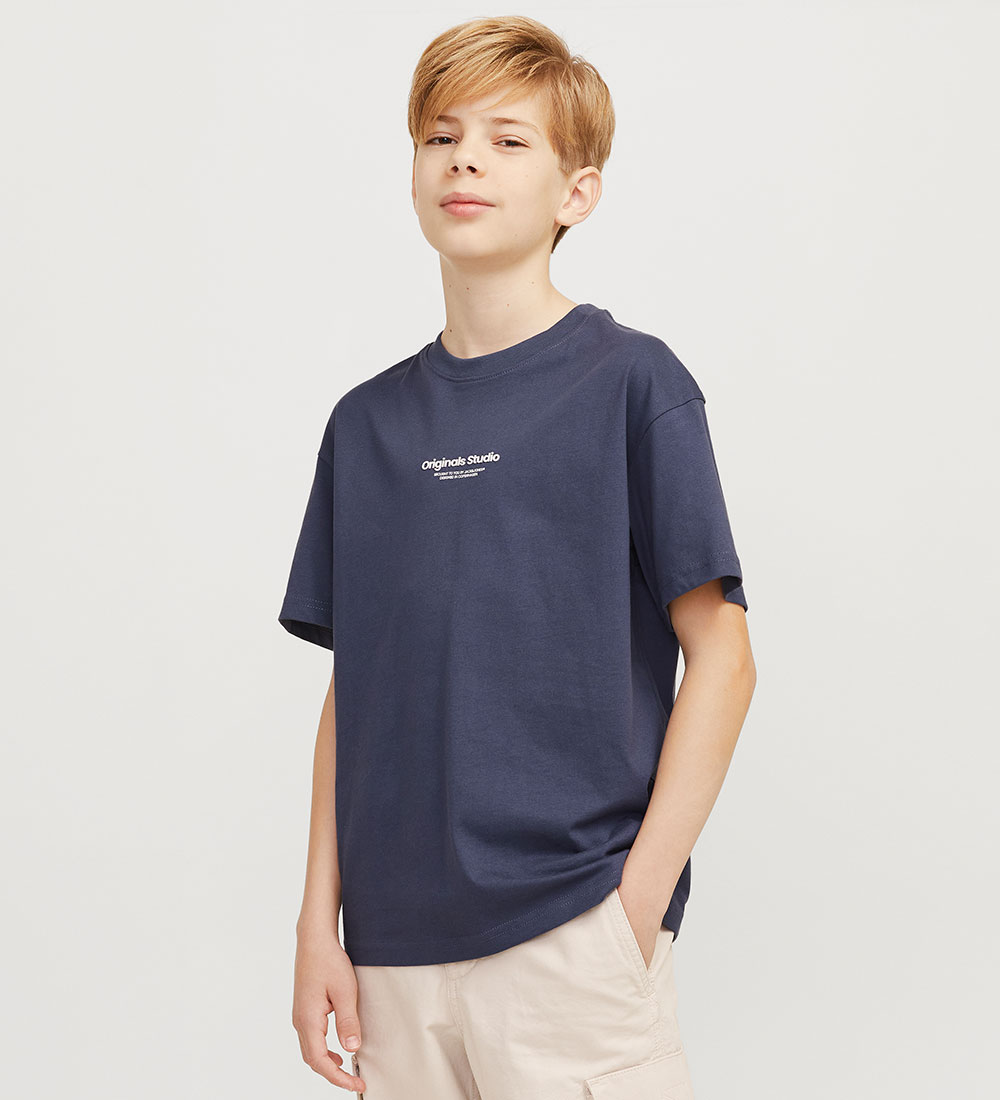 Jack & Jones T-skjorte - Noos - JovVesterbro - Nightshadow Blu/L