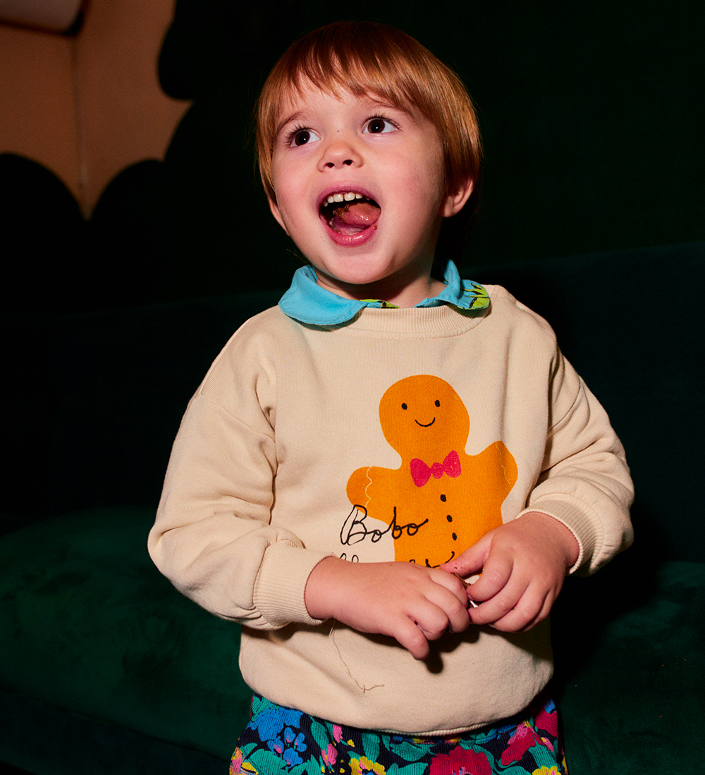 Bobo Choses Sweatshirt - Baby Gingerbread - Offwhite