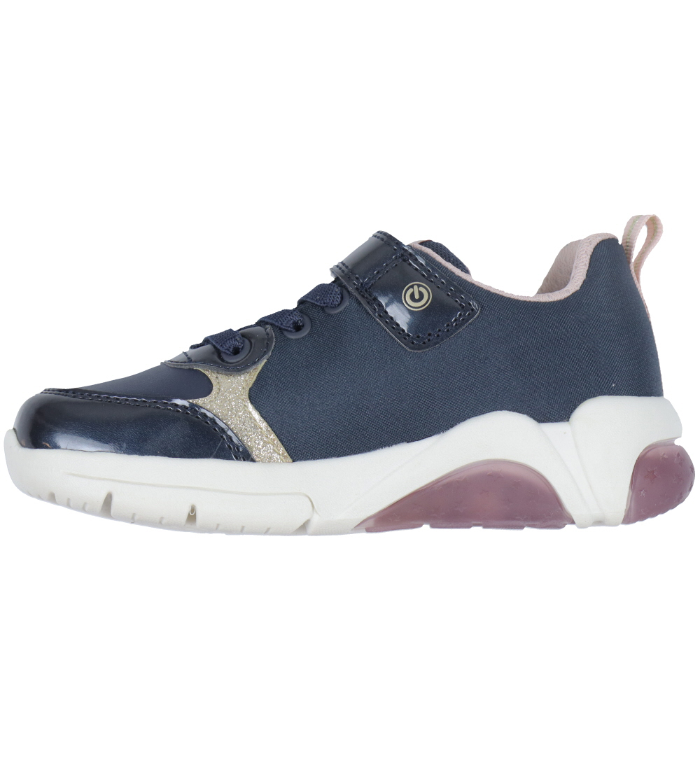 Geox Light-Up Shoes - J Fadinlight - Tex - Navy/Platinum