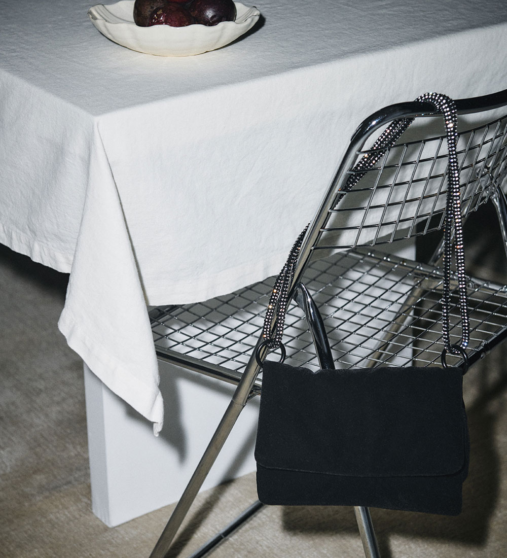 DAY ET Shoulder Bag - Glitter Night - Black