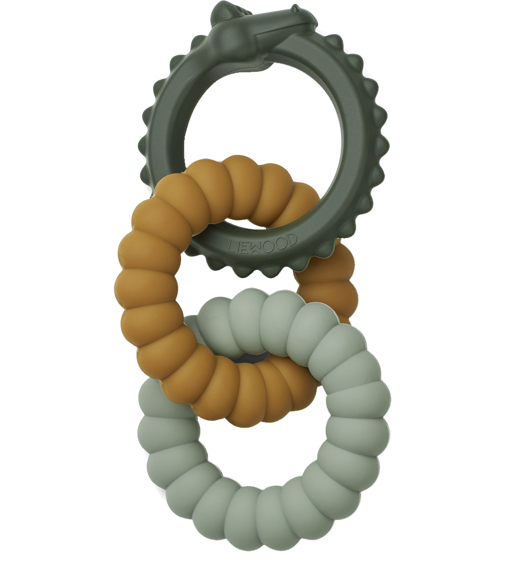 Liewood Teether - Silicone - Gilbert - Crocodile/Green Multi Mi