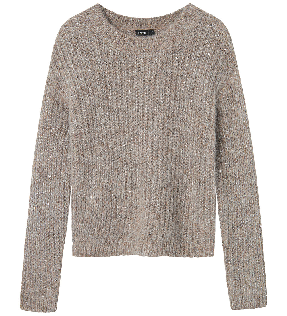 LMTD Blouse - Knitted - NlfNuluis - Peyote/WITH SEQUINS