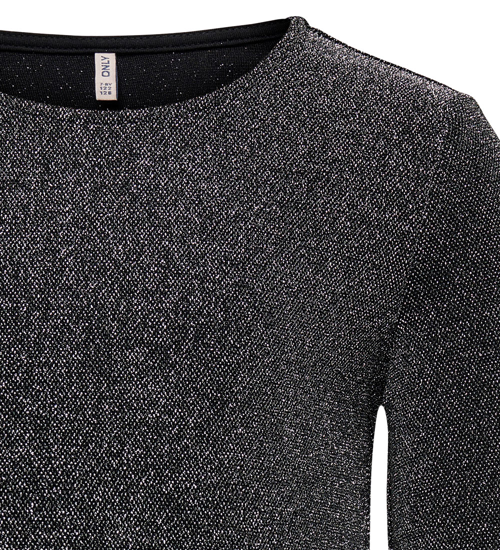 Kids Only Blouse - CookQueen - Black/W. Silver w. Glitter