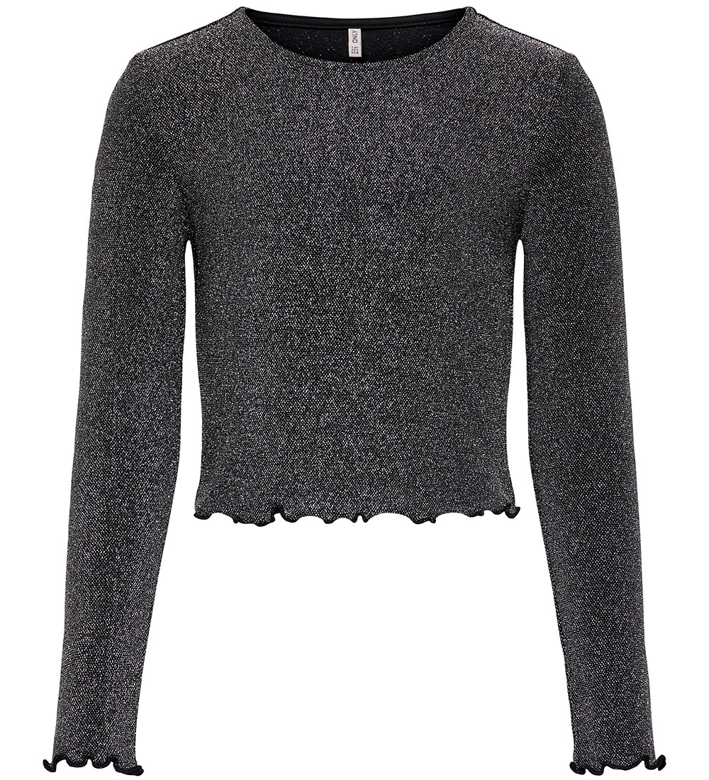 Kids Only Blouse - CookQueen - Black/W. Silver w. Glitter