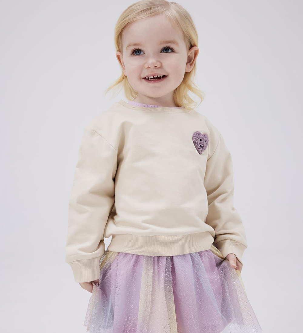 Name It Sweatshirt - NmfSmile - Summer Sand