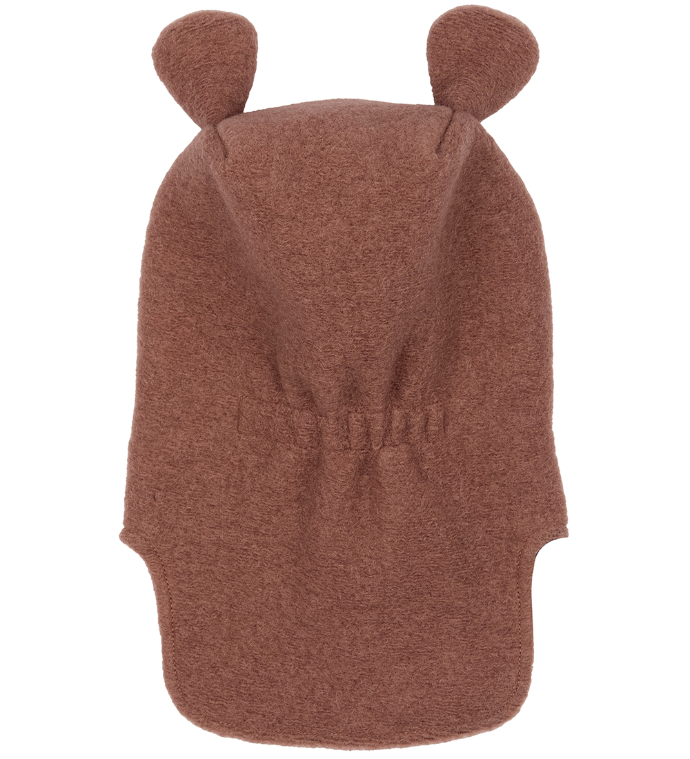 Mikk-Line Balaclava - 2-layer - Wool/Cotton - Burlwood w. Ears