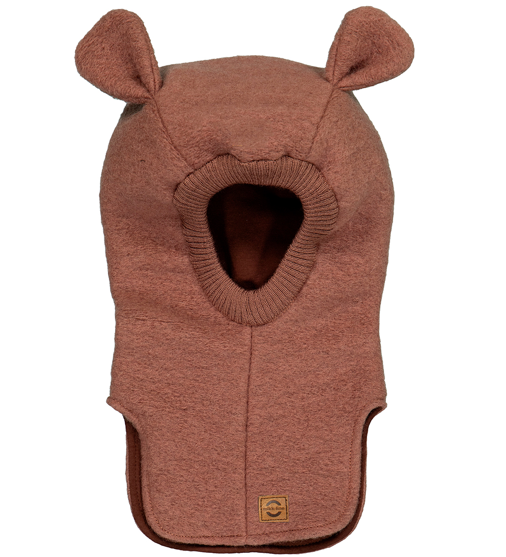 Mikk-Line Balaclava - 2-layer - Wool/Cotton - Burlwood w. Ears