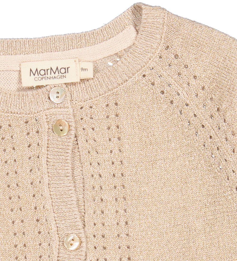 MarMar Cardigan - Prjónað - Tillie - Gold M. Glitter