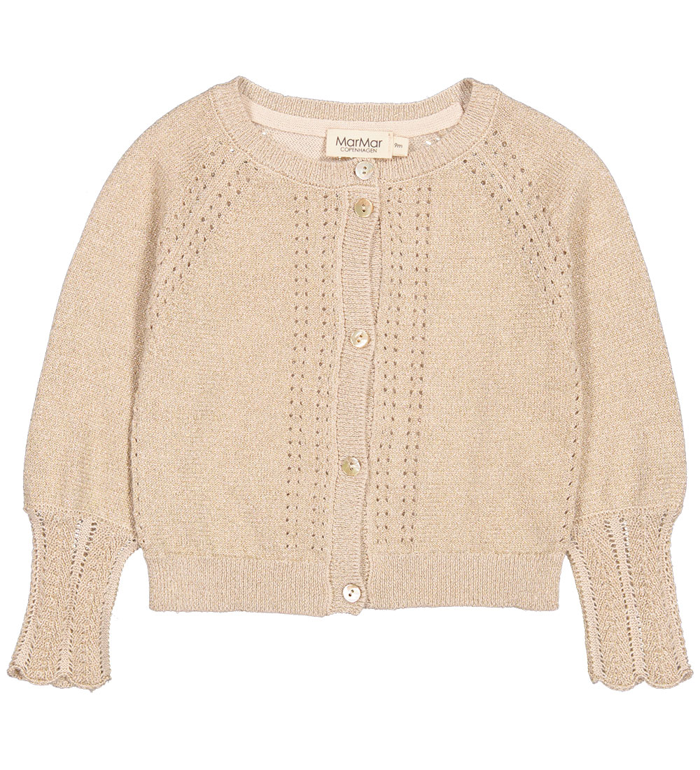 MarMar Cardigan - Prjónað - Tillie - Gold M. Glitter
