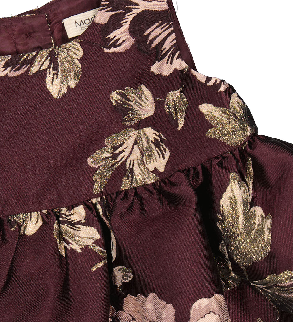 MarMar Dress - Daelyna - Deep Mulberry Jacquard