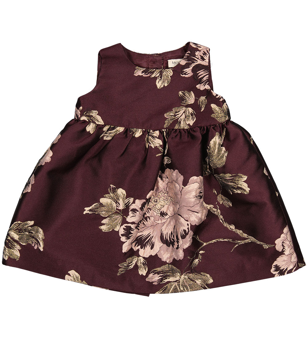 MarMar Dress - Daelyna - Deep Mulberry Jacquard