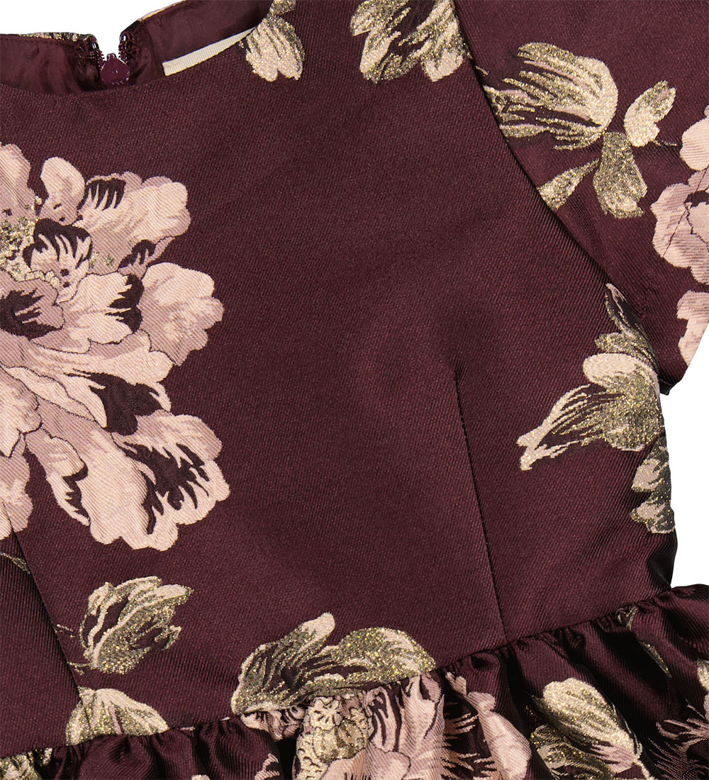 MarMar Kleid - Doreen - Deep Maulbeer-Jacquard