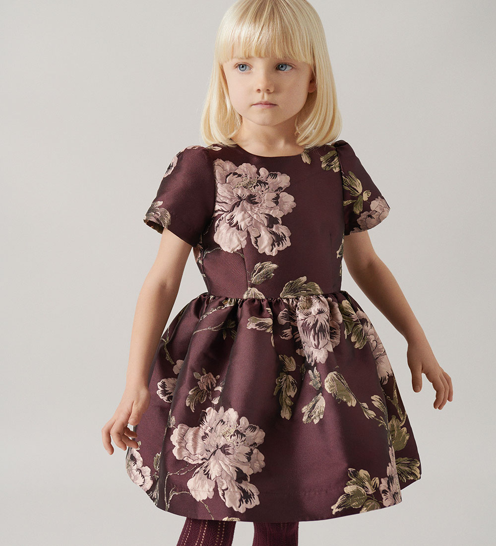 MarMar Kleid - Doreen - Deep Maulbeer-Jacquard
