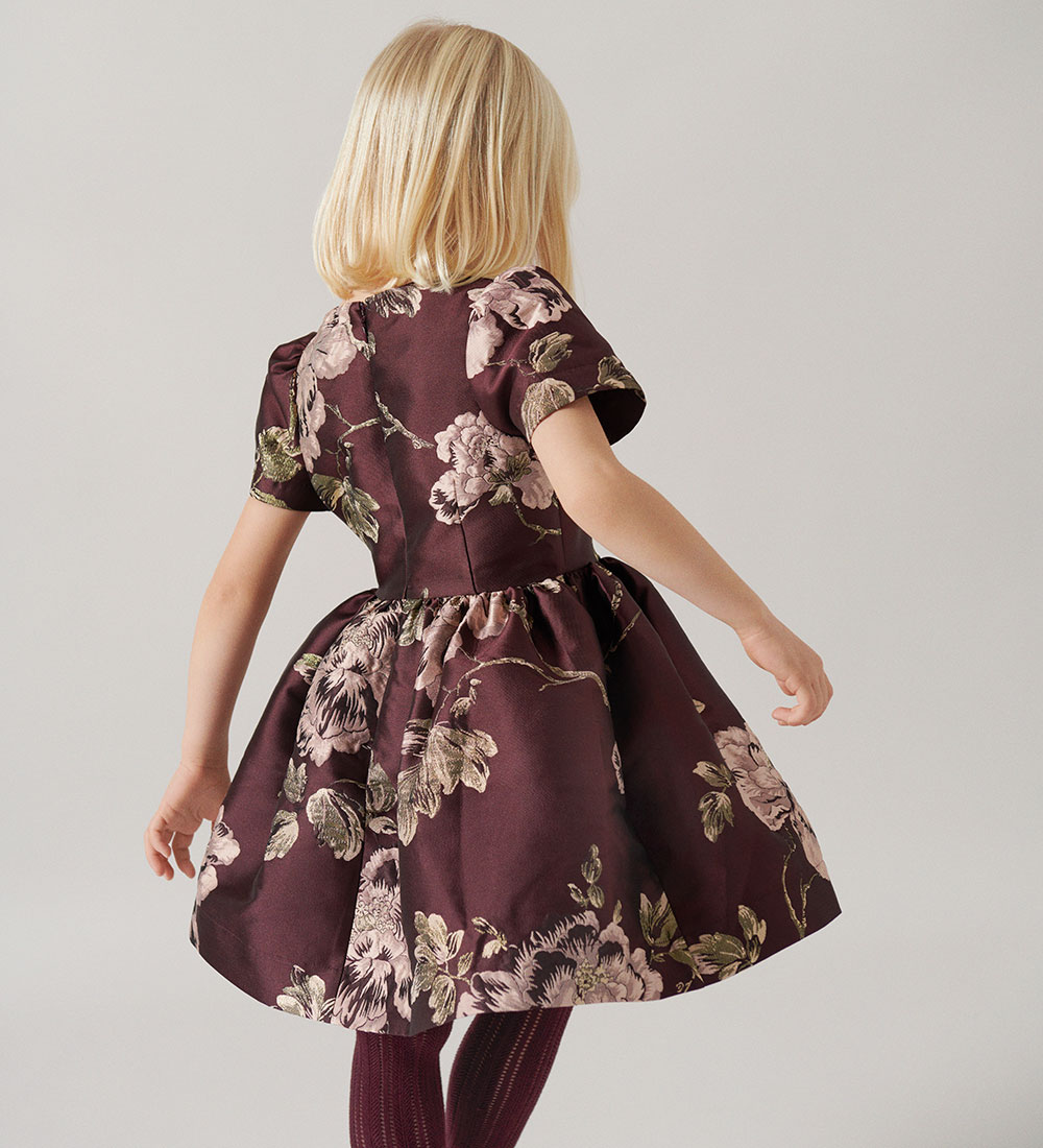 MarMar Kleid - Doreen - Deep Maulbeer-Jacquard