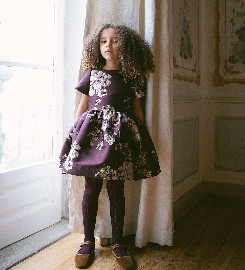 MarMar Kleid - Doreen - Deep Maulbeer-Jacquard