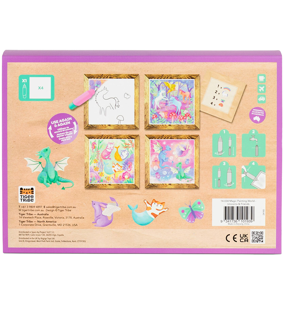 Tiger Tribe Colouring Set - Magic Painting World - Unicorns & Fr