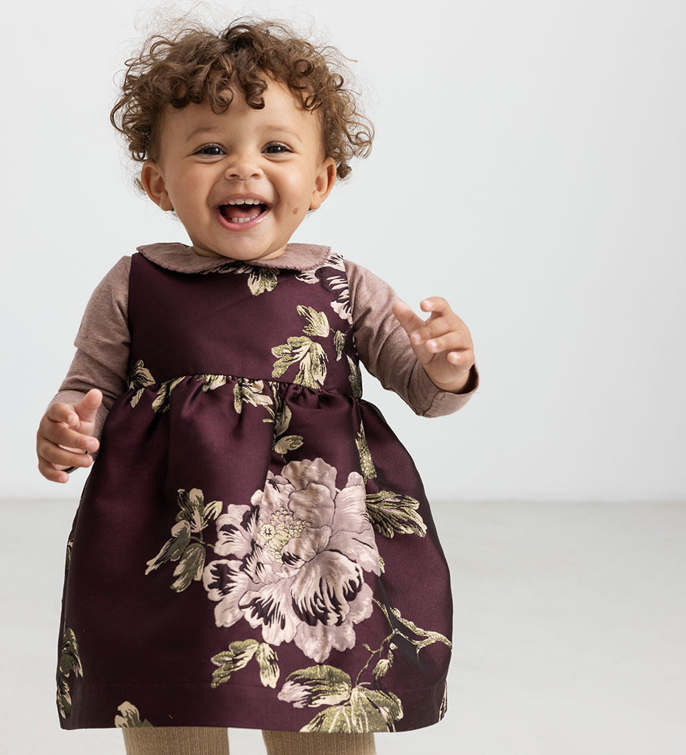 MarMar Bodysuit L/æ - Modal - Becka - Dusty Mauve Glitter