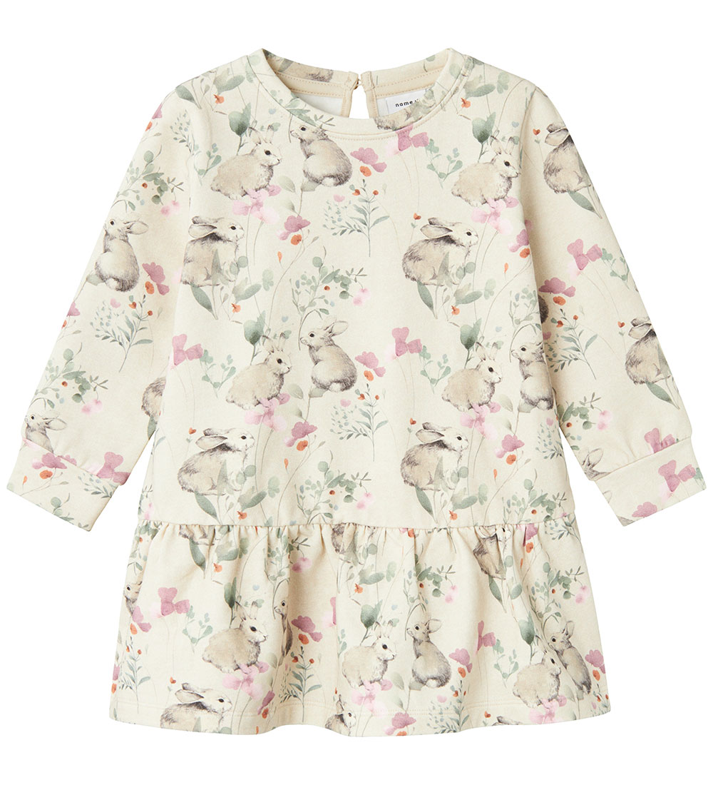 Robe en Molleton Name It - NmfSadie - Mélange de peyotl