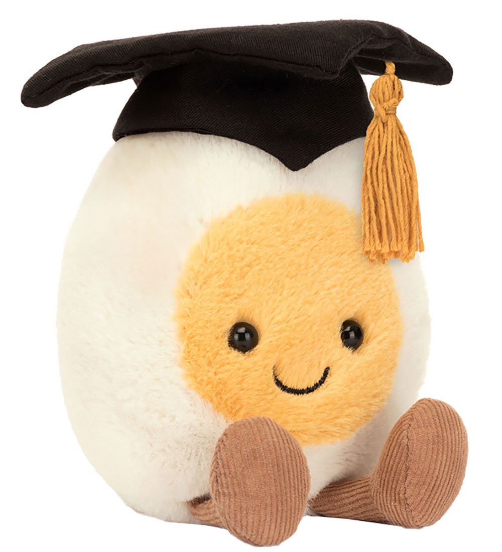 Jellycat Soft Toy - 14x9 cm - Amuseables Boiled Egg Graduation