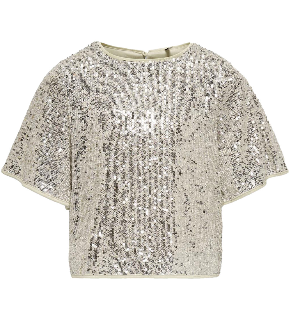 Kids Only T-shirt - KogFransa - Moonbeam w. Sequins