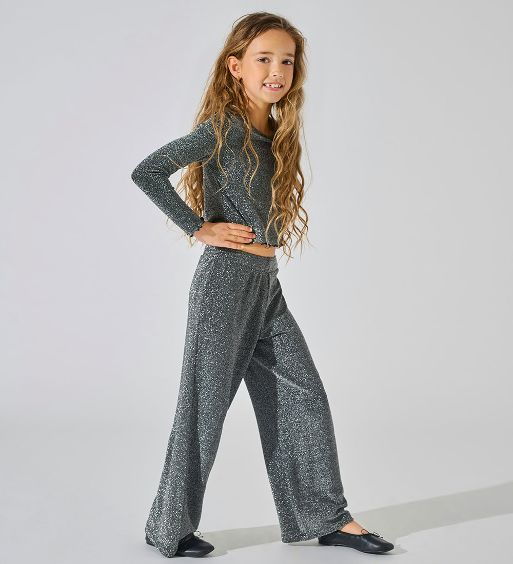 Kids Only Bukser - KogQueen - Svart m. Glitter