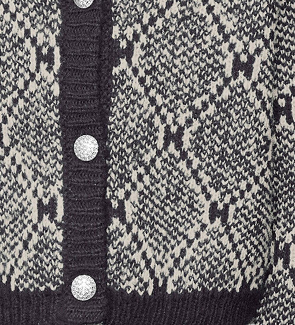 Vero Moda Girl Cardigan - Knitted - VmRory - Obsidian/Birch