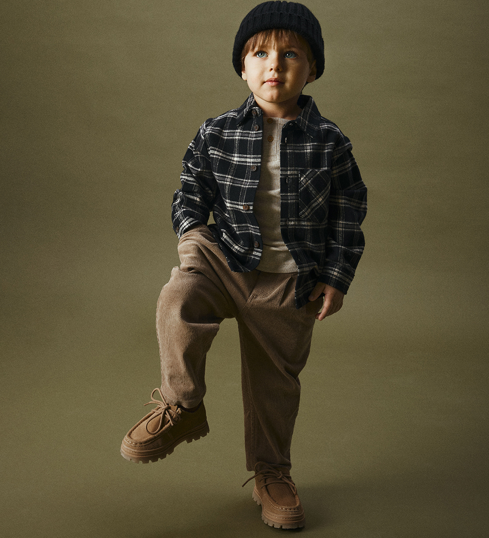 Name It Corduroy Trousers - NmmBen - Weathered Teak
