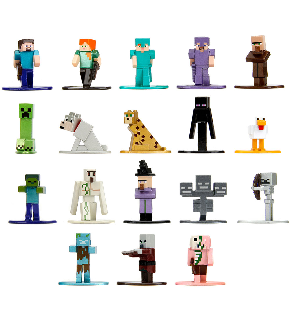Jada Toy Figurine - 18 pcs - Minecraft Multi-Pack Nanofigs