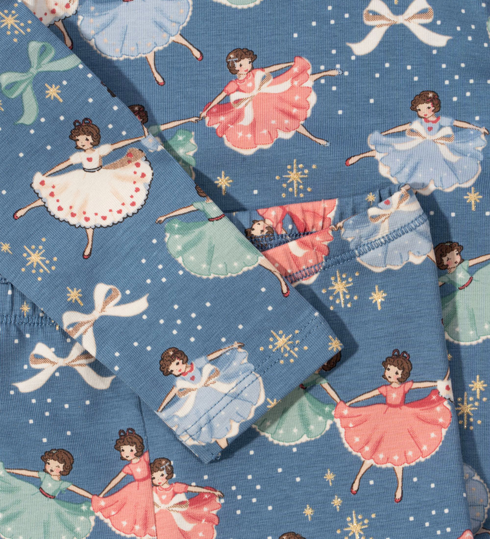 Konges Sløjd Bodysuit L/æ/Trousers - Snow Bow Ballerina