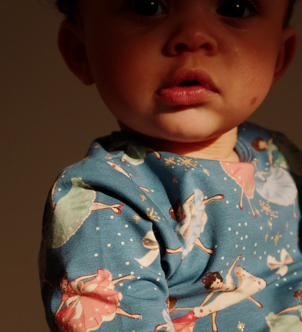 Konges Sløjd Bodysuit L/æ/Trousers - Snow Bow Ballerina