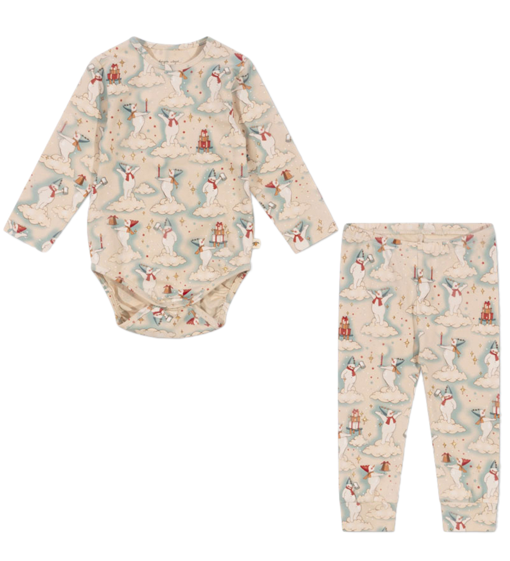 Konges Sløjd Bodysuit L/æ/Trousers - Let It Snow
